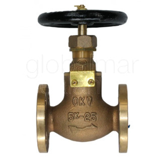 GLOBE VALVE BRONZE FLANGED-END, F7301 5KG-50MM